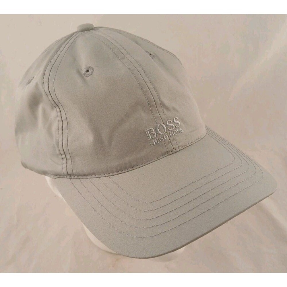 Hugo Boss Light Gray Lightweight Adjustable Strapback Hat/Cap-EXCELLENT!